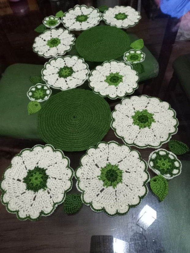 Handcrafted Crochet Table Mat Set TossokoClothing