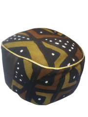 Jambar Handmade Round Mudcloth Pouff TossokoClothing