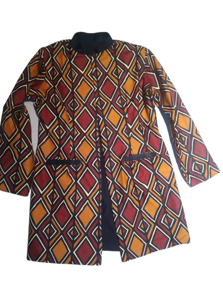 Mbalia African Print Jacket TossokoClothing