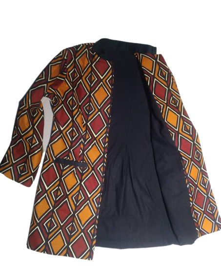 Mbalia African Print Jacket TossokoClothing