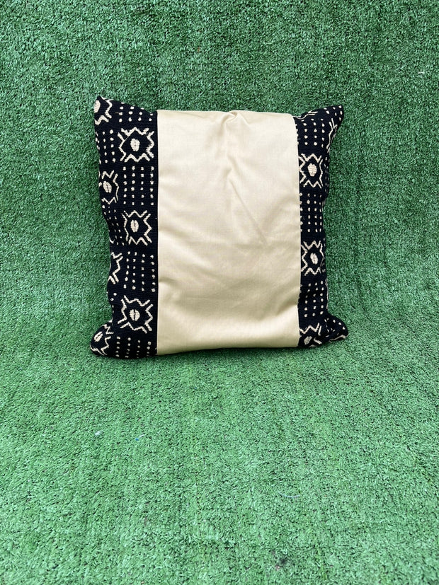 Mudcloth Pillow Cover Black/ White  Size 17x17 TossokoClothing