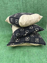 Mudcloth Pillow Cover Black/ White  Size 17x17 TossokoClothing