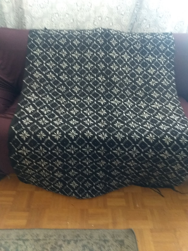 Black Mudcloth or Bogolan Fabric TossokoClothing