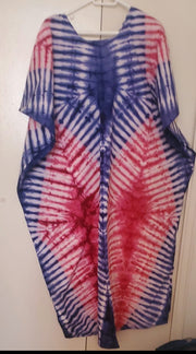 Multicolored Bassam  Boubou Dress -Model Thins TossokoClothing