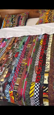 African Patchwork Duvet Cover Set-Ndiakhass Bedding TossokoClothing