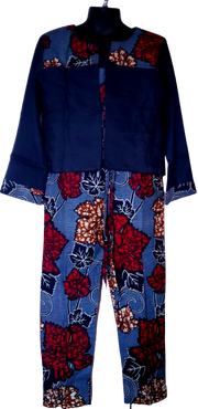 African Print Girl's Jumpsuit  Set TossokoClothing