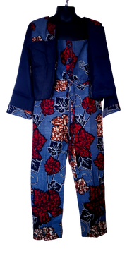 African Print Girl's Jumpsuit  Set TossokoClothing