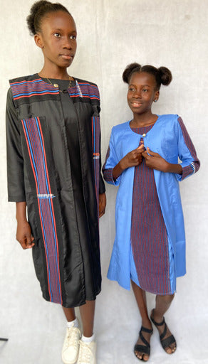 Handwoven Girl's Set Dress & Jacket Tossoko Clothing