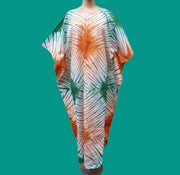 Multicolored Bassam  Boubou Dress -Model Thins TossokoClothing