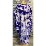 Multicolored Bassam  Boubou Dress -Model Lines TossokoClothing
